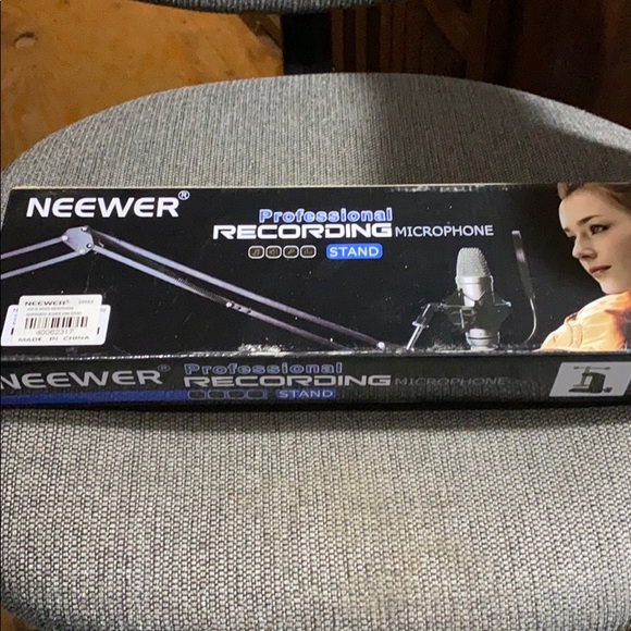 Microphone suspension scissor arm stand